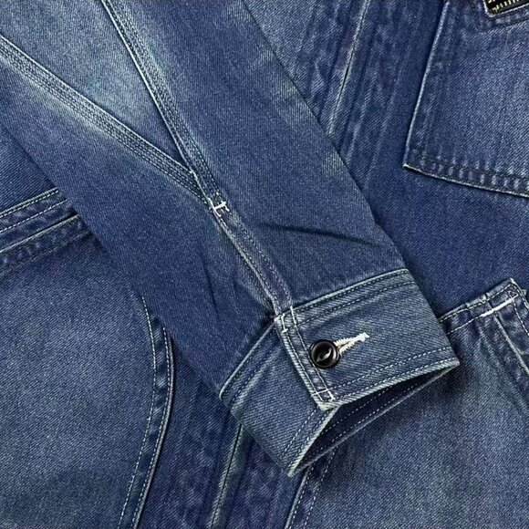 Polo Ralph Lauren Men's Double RL Denim Engineer Jacket - Picture 8 of 10